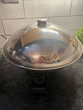 Farberware Stainless Steel Electric Wok with Dome Lid - Silver